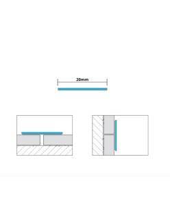 PROFIL DESIGN Dekoratívna lišta GOLD 10mm, zrkadlová leštená oceľ, 270cm.
