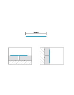 PROFIL DESIGN Dekoratívna lišta GOLD 10mm, zrkadlová leštená oceľ, 270cm.