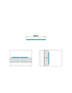 PROFIL DESIGN Dekoratívna lišta GOLD 10mm, zrkadlová leštená oceľ, 270cm.