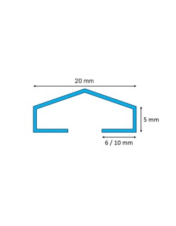 EVISO Listwa dekoracyjna ścienna "A" Lamele 2700mm