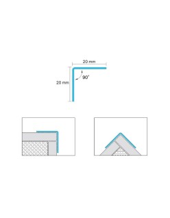 PROFIL DESIGN Dekoratívna lišta GOLD 10mm, zrkadlová leštená oceľ, 270cm.