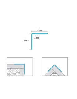PROFIL DESIGN Dekoratívna lišta GOLD 10mm, zrkadlová leštená oceľ, 270cm.