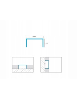 PROFIL DESIGN Dekoratívna lišta GOLD 10mm, zrkadlová leštená oceľ, 270cm.