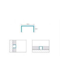 EVISO Listwa dekoracyjna rektyfikowana 2700mm