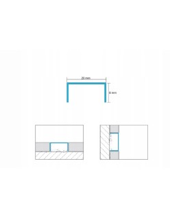 PROFIL DESIGN Dekoratívna lišta GOLD 10mm, zrkadlová leštená oceľ, 270cm.