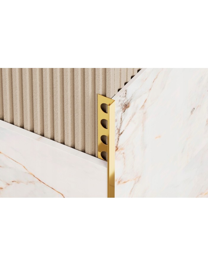 PROFIL DESIGN Dekoratívna lišta GOLD 10mm, zrkadlová leštená oceľ, 270cm. PROFIL DESIGN Dekoratívna lišta GOLD 10mm, zrkadlová leštená oceľ, 270cm.