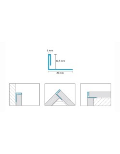 PROFIL DESIGN Dekoratívna lišta GOLD 10mm, zrkadlová leštená oceľ, 270cm.