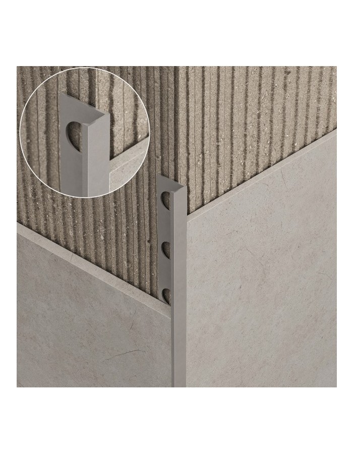 EVISO Listwa wykończeniowa aluminiowa typu "L" 2700mm EVISO Listwa wykończeniowa aluminiowa typu "L" 2700mm
