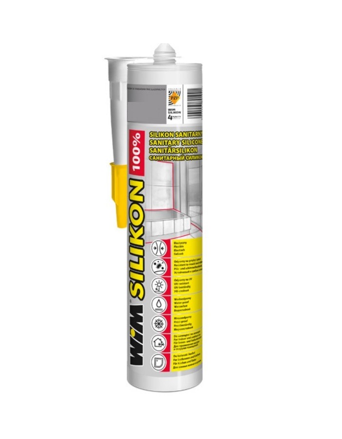 WIM SILIKON SANITARNY 100% 310ML WIM SILIKON SANITARNY 100% 310ML