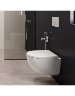 RaCer Zestaw TIVOLI Miska z Deską WC Slim W/O podwiesz. 48 cm Biały Połysk