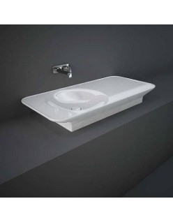 RAK CERAMICS Valet 112x50,5 cm podwieszana/nablatowa biały połysk.