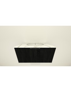 Wooden Szafka wisząca z umywalką podblatową