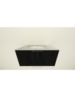 Wooden Szafka wisząca z umywalką podblatową