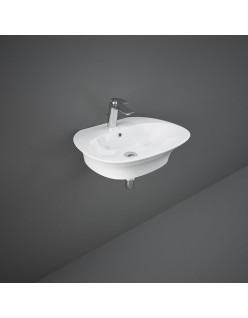 RAK CERAMICS Sensation Umywalka 60x46 cm wisząca z otworem na baterię, biały połysk