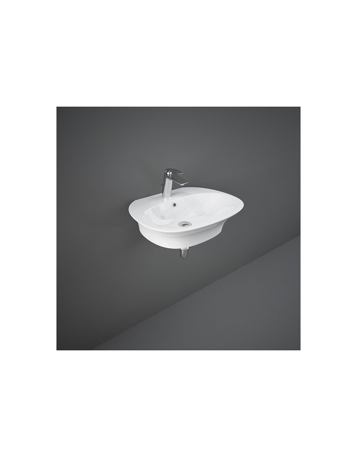 RAK CERAMICS Sensation Umywalka 60x46 cm wisząca z otworem na baterię, biały połysk RAK CERAMICS Sensation Umywalka 60x46 cm wisząca z otworem na baterię, biały połysk