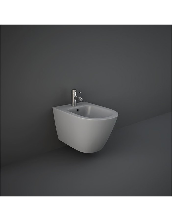 RAK CERAMICS Feeling Bidet podwieszany 52x36 cm, szary mat RAK CERAMICS Feeling Bidet podwieszany 52x36 cm, szary mat