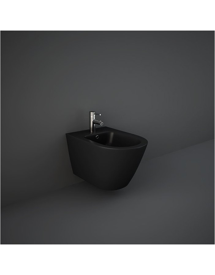 RAK CERAMICS Feeling Bidet podwieszany 52x36 cm, czarny mat RAK CERAMICS Feeling Bidet podwieszany 52x36 cm, czarny mat