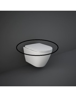RAK CERAMICS Feeling Deska WC wolnoopadająca slim, szary mat