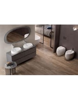 RAK CERAMICS Cloud Miska WC stojąca 56x40 cm, rimless, biały mat