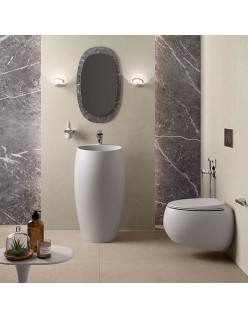 RAK CERAMICS Cloud Miska WC podwieszana 56x40 cm, rimless, biały mat