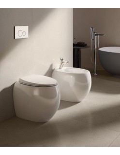 RAK CERAMICS Cloud Miska WC stojąca 56x40 cm, rimless, biały mat