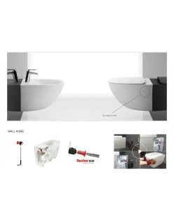 RAK CERAMICS Sensation Miska WC podwieszana rimless 52x38  cm, biały połysk