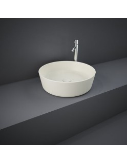 RAK CERAMICS Feeling Slim Umywalka 42 cm nablatowa, okrągła, beżowy mat