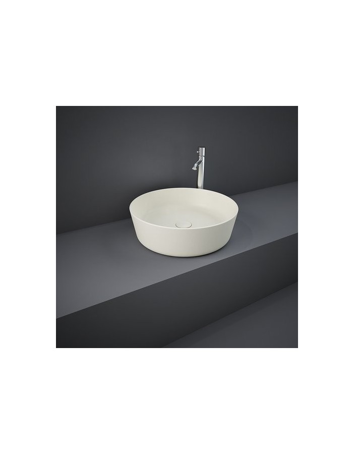 RAK CERAMICS Feeling Slim Umywalka 42 cm nablatowa, okrągła, beżowy mat RAK CERAMICS Feeling Slim Umywalka 42 cm nablatowa, okrągła, beżowy mat