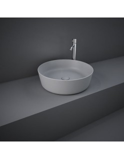 RAK CERAMICS Feeling Slim Umywalka 42 cm nablatowa, okrągła, szary mat